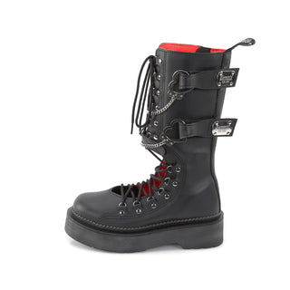 Rebel-100 Heartarested Punk Platform Boots