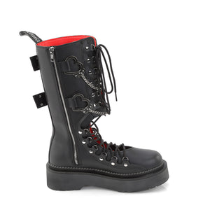 Rebel-100 Heartarested Punk Platform Boots