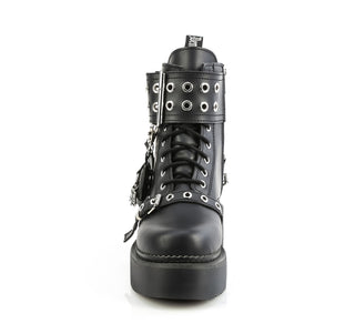 Rebel-52 Platform Combat Ankle Boots