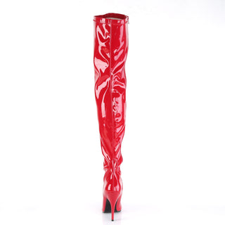Seduce-3000 Red Thigh High Boots