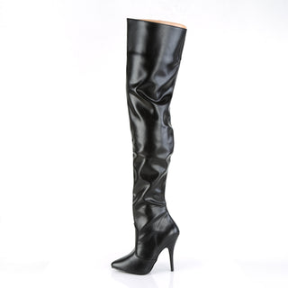 Seduce-3010 Black Matte Thigh High Boots