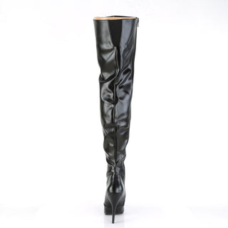 Seduce-3010 Black Matte Thigh High Boots