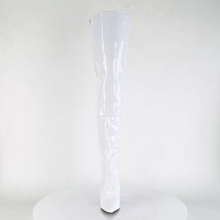 .Seduce-3010 White Thigh High Boots