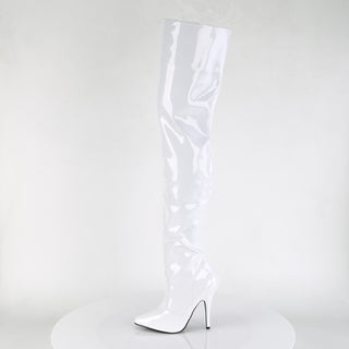 .Seduce-3010 White Thigh High Boots