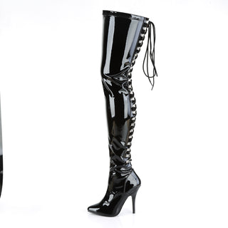 Seduce-3063 Open Back Thigh High Boots