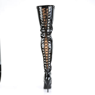 Seduce-3063 Open Back Thigh High Boots