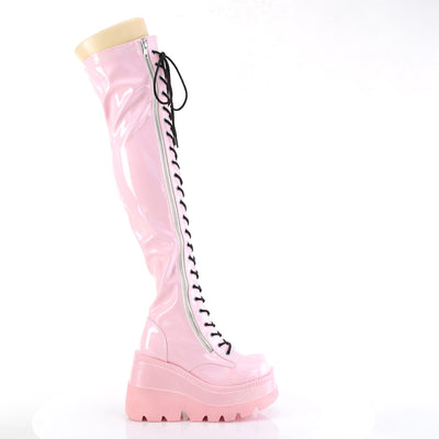 CyberPunk 2078 Platform Boots Pink Shaker-374