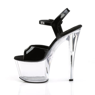Sky-309 Black/Clear Sandals