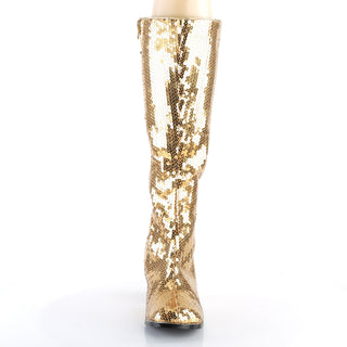 Spectacul-300SQ Gold Sequins Boots