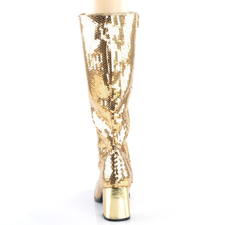 Spectacul-300SQ Gold Sequins Boots