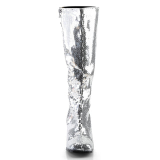 Spectacul-300SQ Silver Sequins Boots