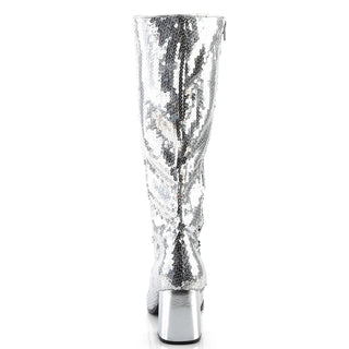 Spectacul-300SQ Silver Sequins Boots