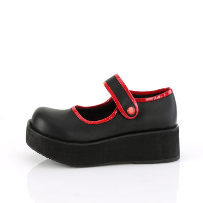 Comfy Platform Mary Janes Black PU Sprite-01