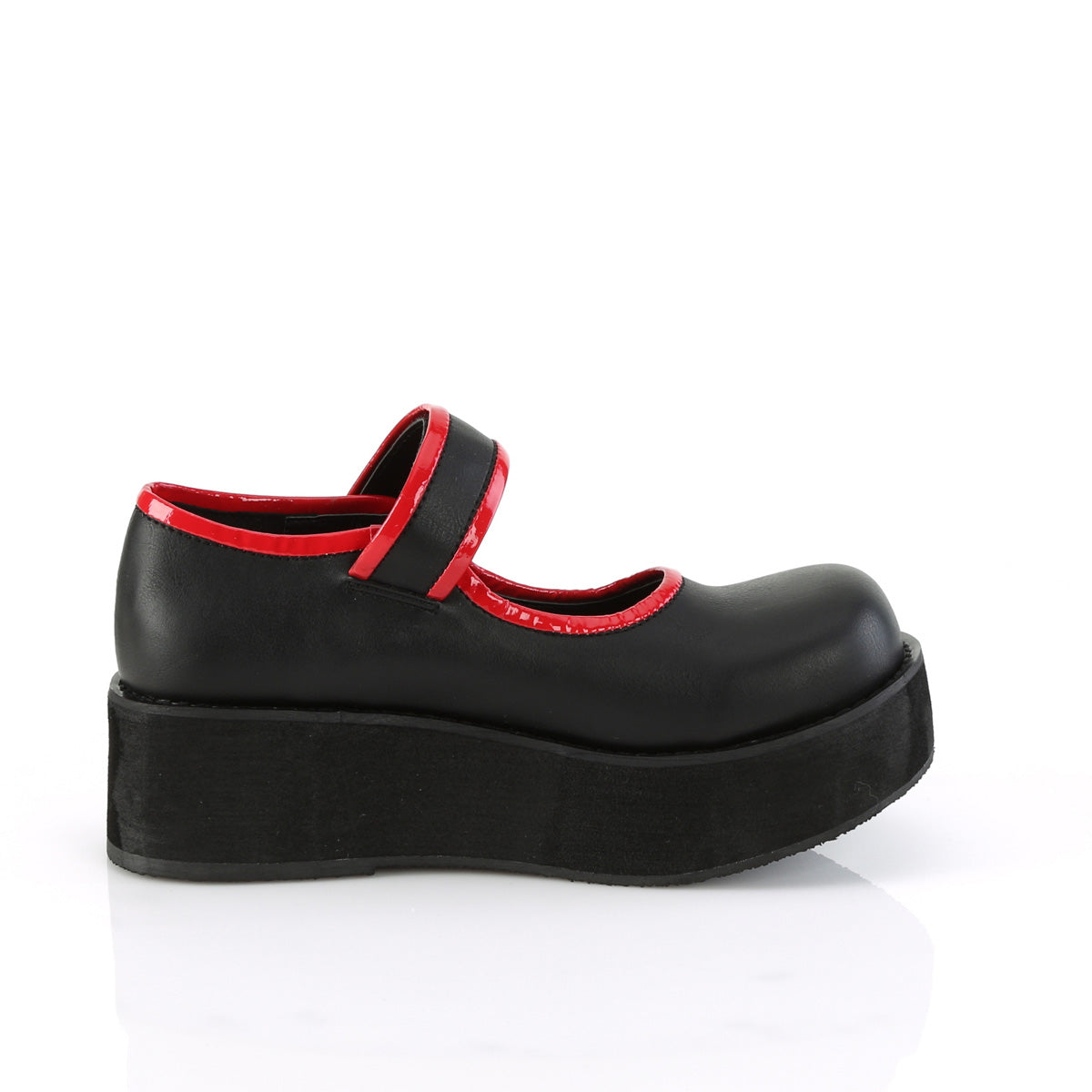 Comfy Platform Mary Janes Black PU Sprite-01