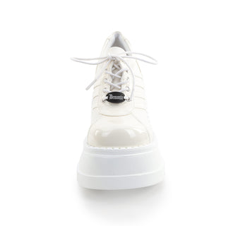 Stomp-08-1 Off White Wedge Platform Sneakers