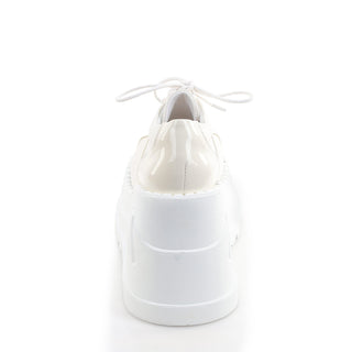 Stomp-08-1 Off White Wedge Platform Sneakers