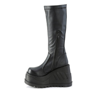 Stomp-200 Wedge Platform Boots Black