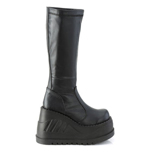 Stomp-200 Wedge Platform Boots Black