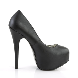 Teeze-06 Black Matte Concealed Platform Pumps