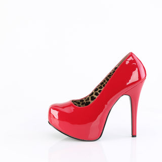 Teeze-06W Red Wide Width Heels (Size 11-16)