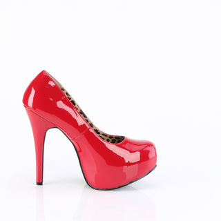 Teeze-06W Red Wide Width Heels (Size 11-16)