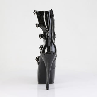 Teeze-23 Black Burlesque Platform Booties
