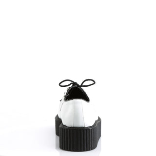 V-Creeper-502 White Oxford Shoes