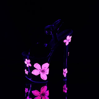 Xtreme-809HB UV Reactive Hibiscus Flower Design Sandals