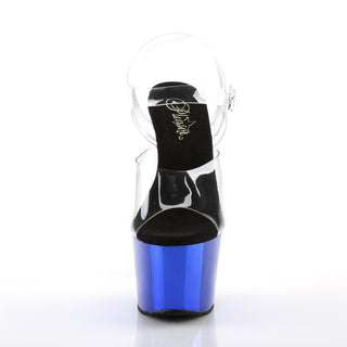 Adore-708 Blue Chrome Sandals