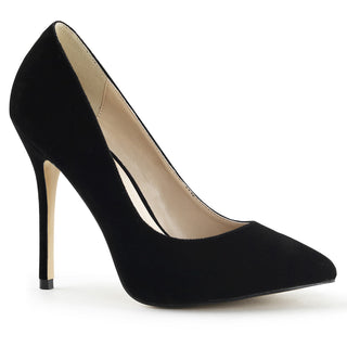 Amuse-20 Black Velvet Classic Stilettos
