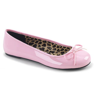 Anna-01 Pink Plus Size Ballet Flats (US 9-16)