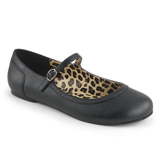 Anna-02 Black Matte Mary Jane Flats (US 9–16)
