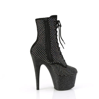 black mesh pole boots adore-1020rm