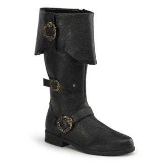 black pirate boots