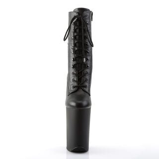 black pu stripper boots - Pleaser Infinity-1020