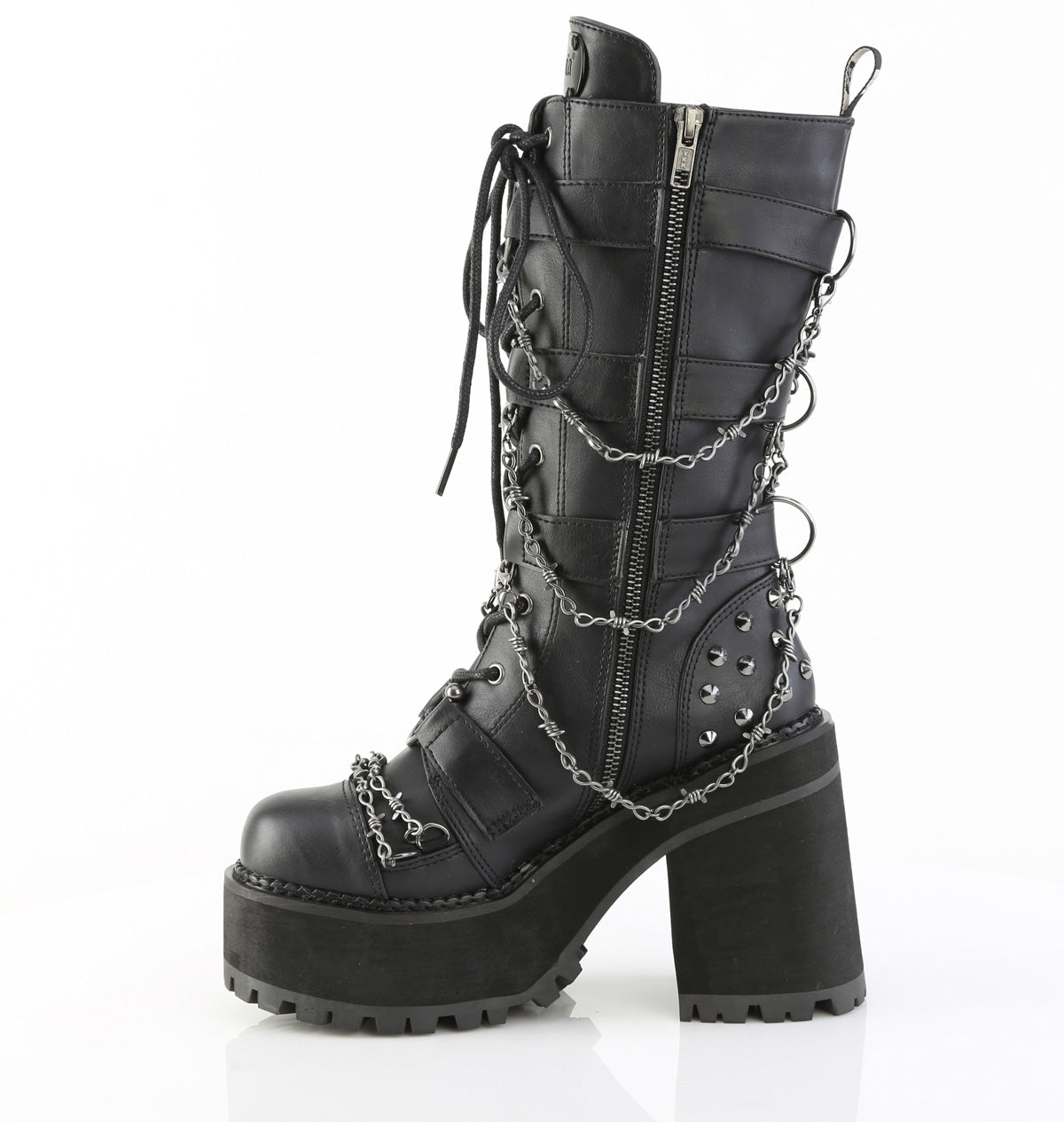 block heel combat boots assault-117