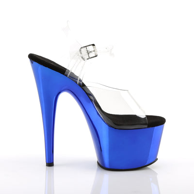 Diva Platform Sandals Blue Chrome Adore-708