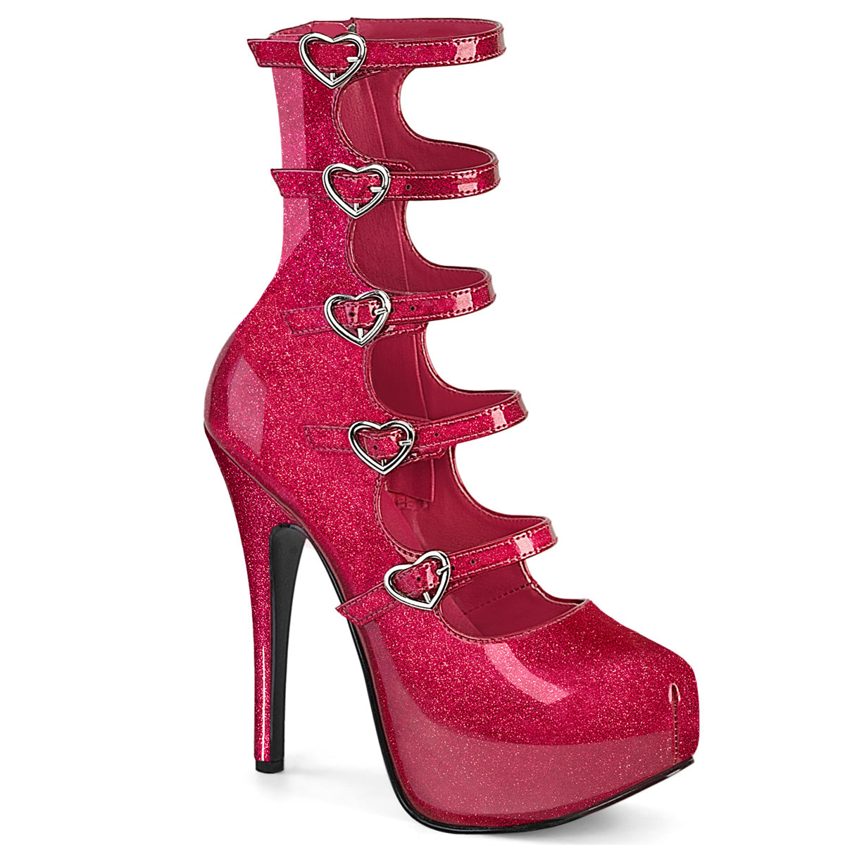 Vixen Vedette Red Platform Booties Teeze-23