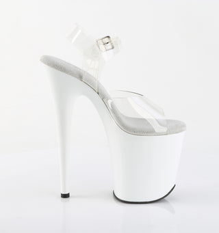 clear white pole sandals flamingo-808