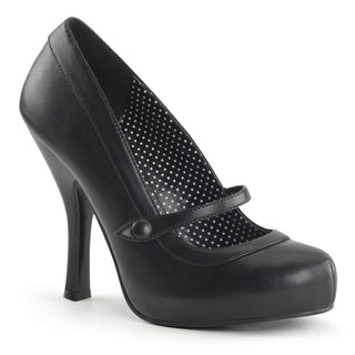 Cutiepie-02 Black Matte Mary Jane Heels