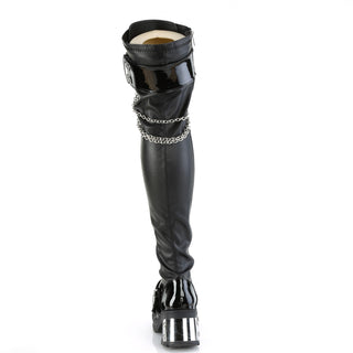 CyberPunk Over The Knee Boots Demonia Bratty-304