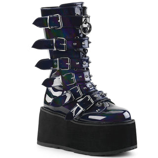 Damned-225 Hologram Platform Boots