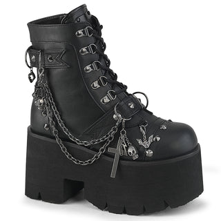 demonia ashes-52 cut-out platform gothic boots with decorative charms