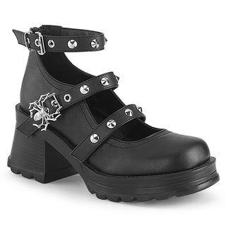 demonia bratty-30 gothic mary janes with spider buckle