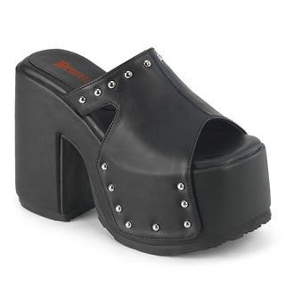 Demonia camel-109 chunky heel platform sandals