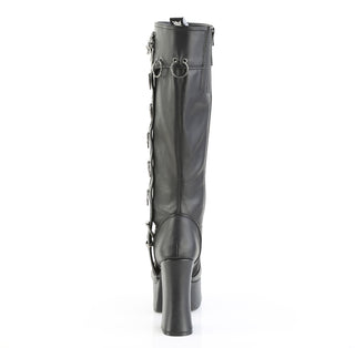 back view of demonia charade-211 showing chunky heel and o-ring at the top