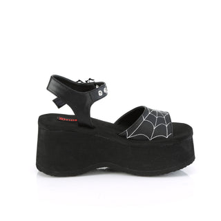 Inner side of Demonia FUNN-10 black sandals