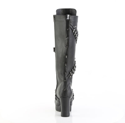 demonia gothika-108 platform boots back view