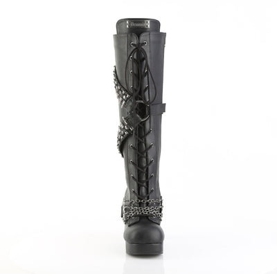 demonia gothika-108 platform boots front view