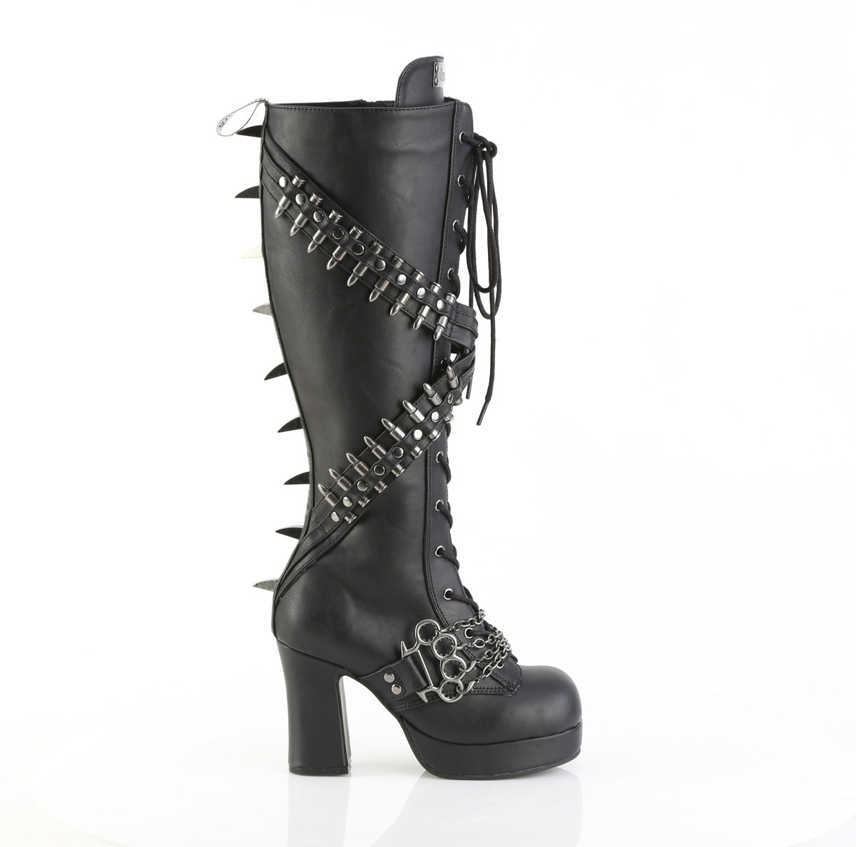 demonia gothika-108 platform boots outer side view